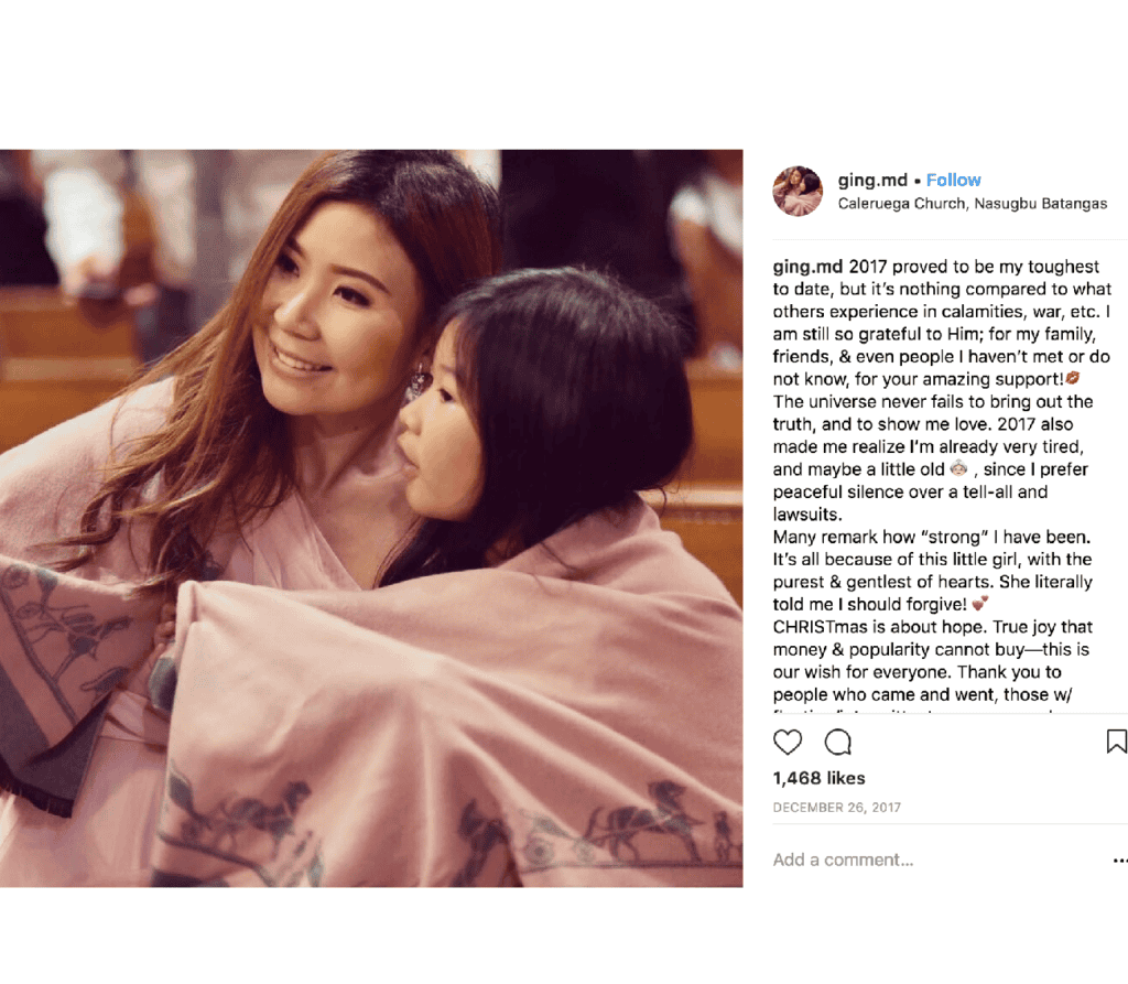 Ging Racaza and daughter