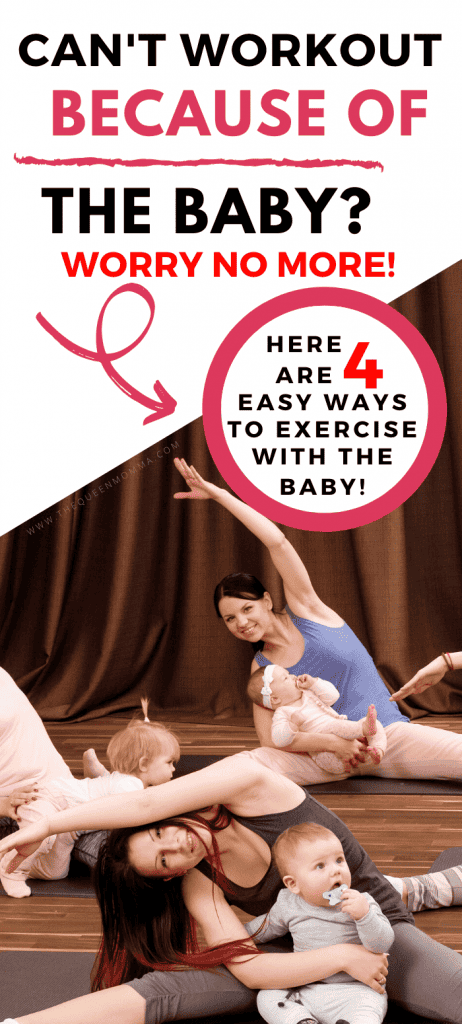 moms exercising while taking care of the kids