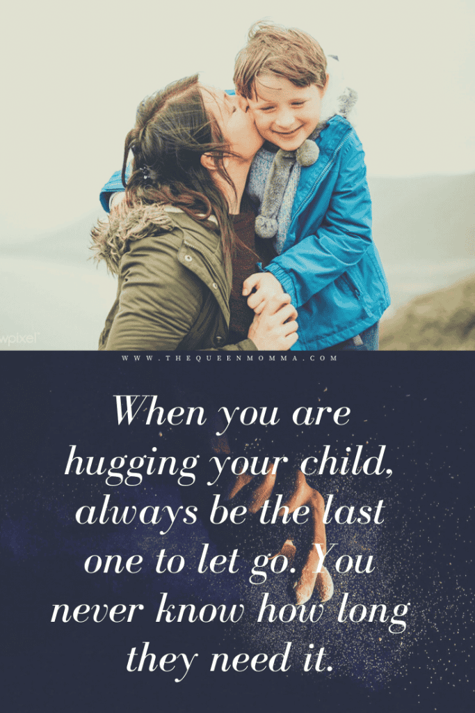 hugging your child quote