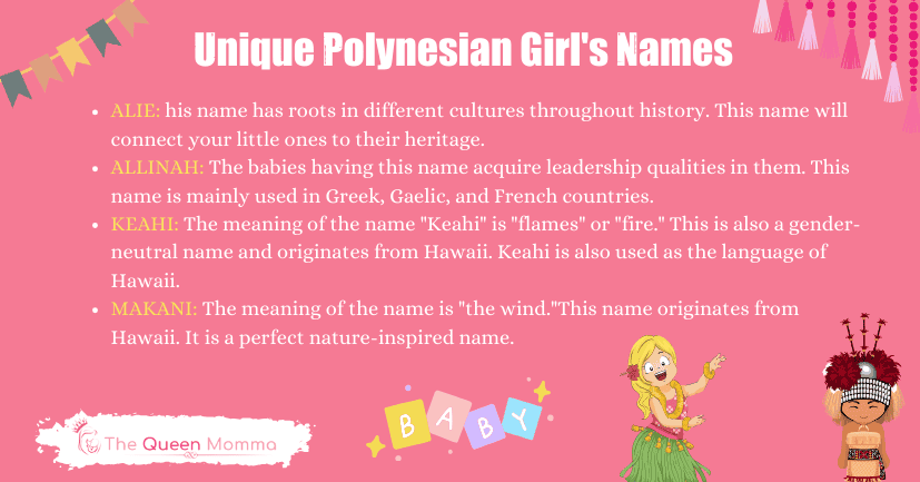 Unique Polynesian Girl's Names