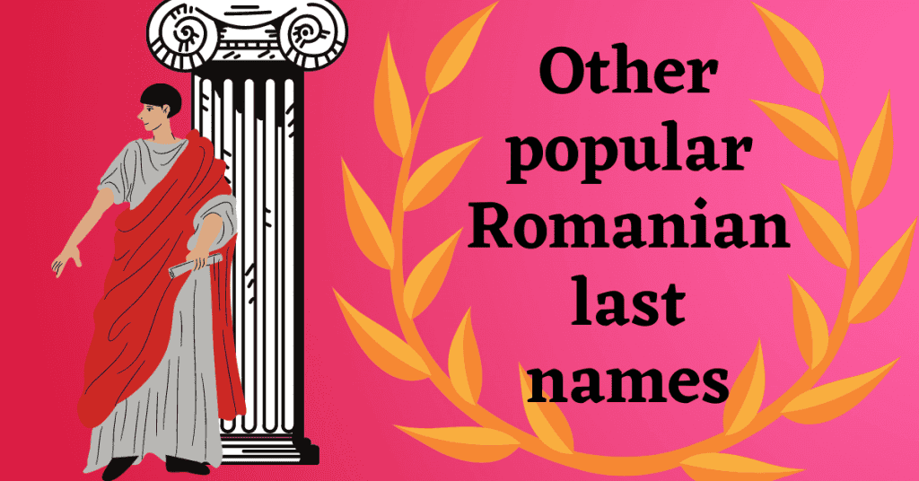Other popular Romanian last names