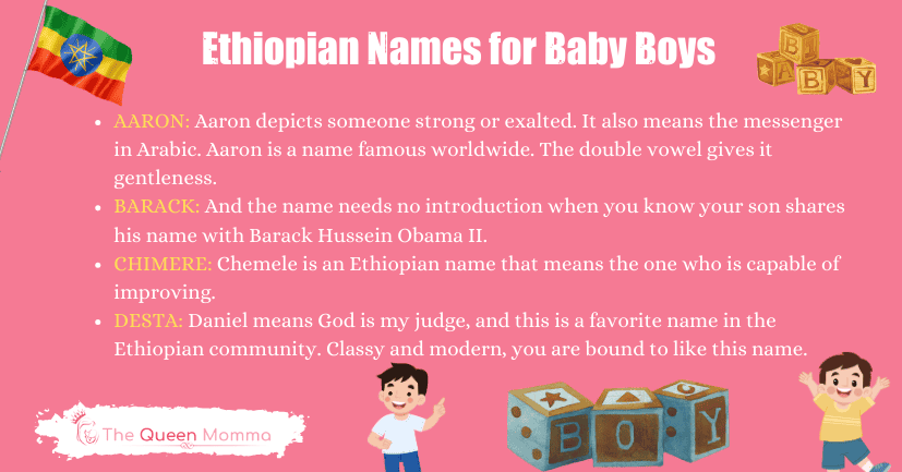 Ethiopian Names for Baby Boys