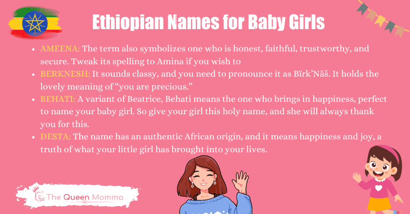Ethiopian Names for Baby Girls