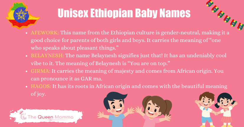 Unisex Ethiopian Baby Names