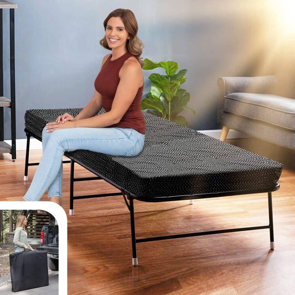 LiteBed™ Folding Bed with Memory Foam Mattress