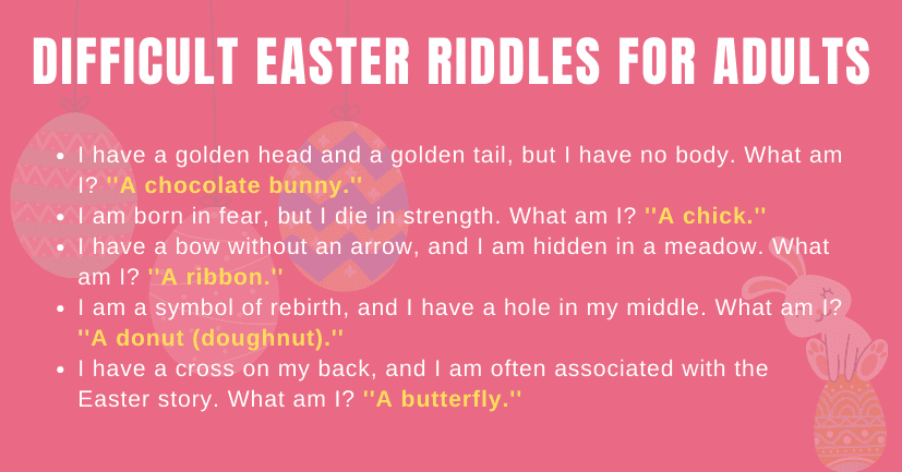 Difficult Easter Riddles For Adults