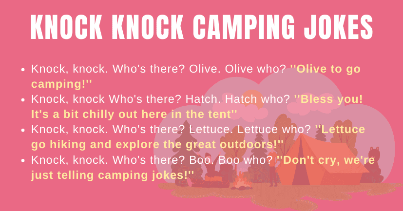 Knock Knock Camping Jokes