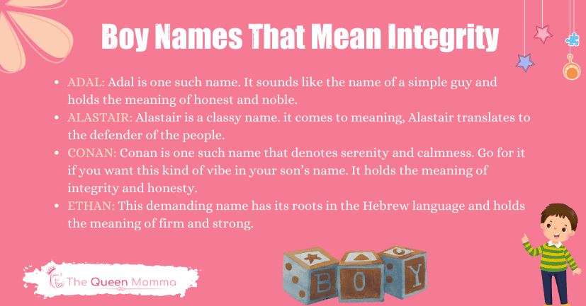 Boy Names That Mean Integrity