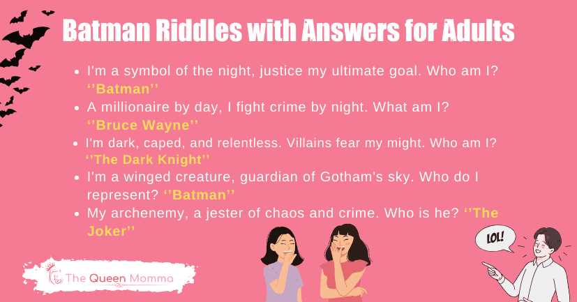 Batman Riddles with Answers for Adults