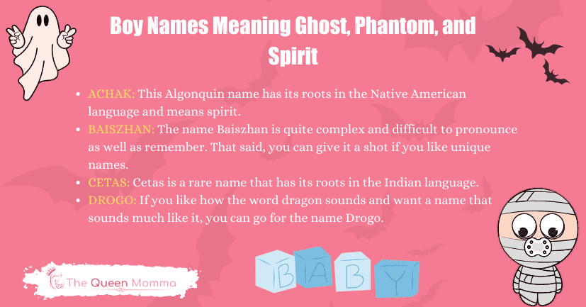 Boy Names Meaning Ghost, Phantom, and Spirit