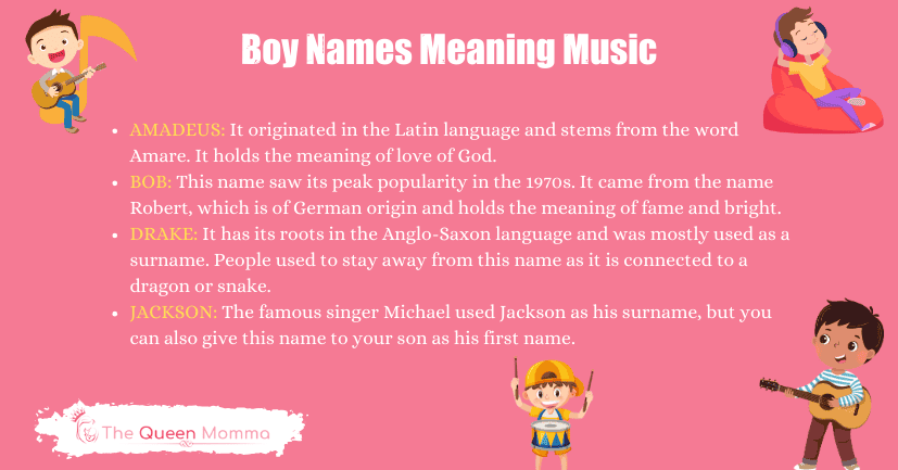 Boy Names Meaning Music