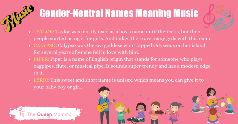 Gender-Neutral Names Meaning Music