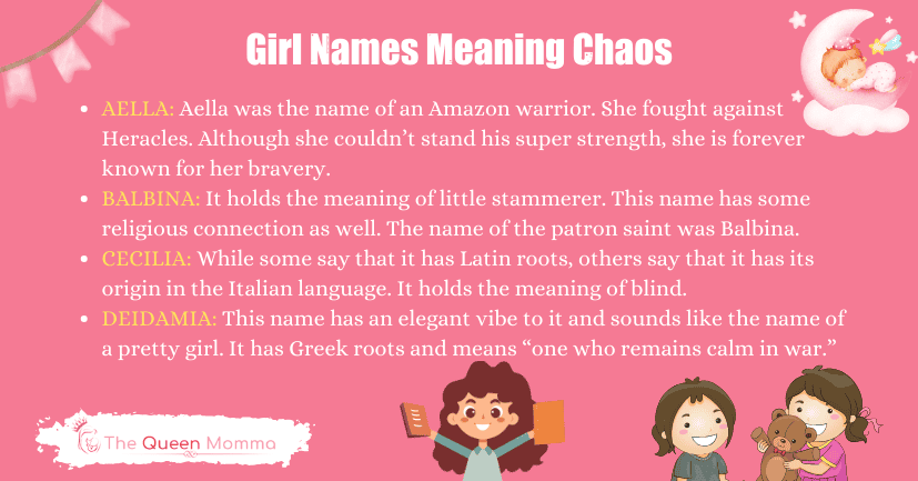 Girl Names Meaning Chaos