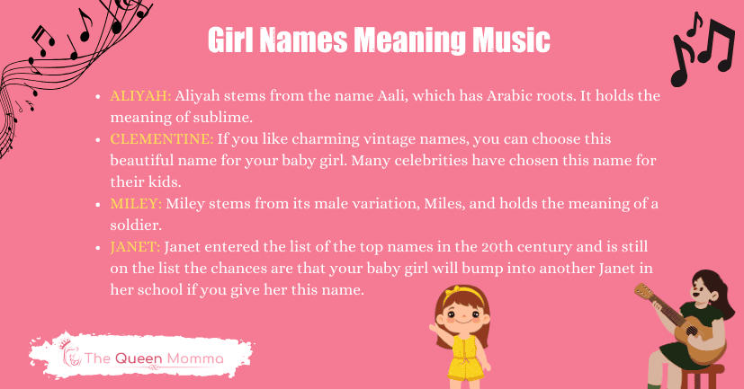 Girl Names Meaning Music