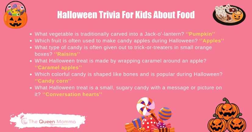 Halloween Trivia For Kids About Food